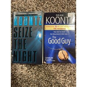 Dean Koontz Seize The‎ Night & The Good Guy Hardcover Book Lot